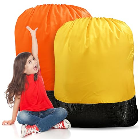 Laundry Bags for Quilts Storage, 2 Pack Extra Large 160L Oxford Fabric Clothes Storage Bags with Drawstring Closure, Water-Resistant & Durable Heavy Duty for Blanket, Duvets, Clothes