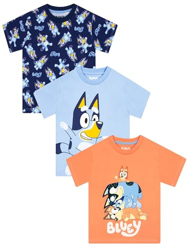 BlueY Tshirt 3er Pack, T Shirt Jungen Für Sommer, 3er Pack T Shirts Für Jungen, Baumwolle Tshirt Kinder