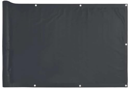 Dekorative Zäune Weidezaun Fences Zaun Garten - Balkon-Sichtschutz Anthrazit 600x90 cm PVC für Garten Balkon Campingplatz Terasse