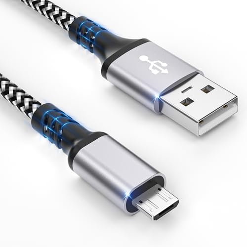 Micro USB Kabel,1m micro usb Nylon Ladekabel High Speed Android Handy Ladekabel usb kabel für Samsung Galaxy S7/S6/S4/J7/J5/Note 5,Nokia,Kindle,Tablet,LG,HTC,Kopfhörer,Lautsprecher,Powerbank