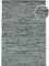RugVista, Hugo, Teppich, Mittelflor Teppich, 160 x 230 cm, Rechteckiger, Moderner Kelim Teppich, Bambusseide, Flur, Schlafzimmer, Küche, Wohnzimmer, Petrol, Schwarz