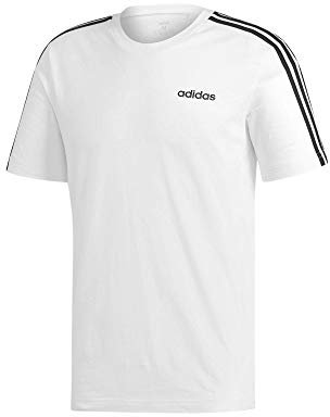 adidas Herren Trainingsshirt Essentials 3-Streifen, White/Black, L, DU0441