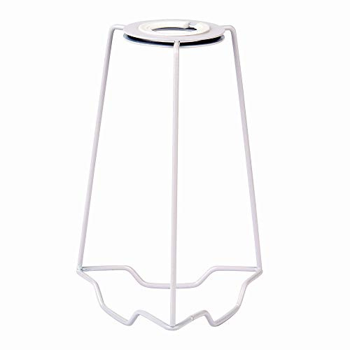 Light Shade Lamp Shade Carrier 7 Inch Accessory - Matt White Paint