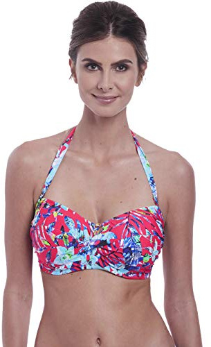 Fantasie Swimwear Fiji Underwired Scarf Tie Underwired Twist Bandeau Bikini Top Azalea 6541 32E