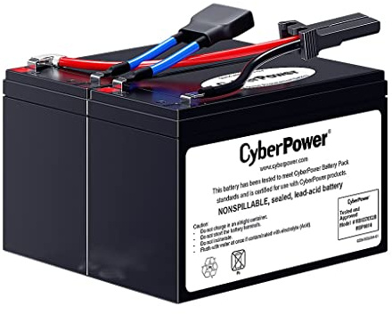 CyberPower Replacement Battery Pack RBP0014 für PR750ELCD, zertifizierter USV Ersatzakku mit 2X wartungsfreien Blei-Gel Batterien, versiegelt auslaufsicher, 24 Vdc, Versand 184x161x203 mm, 12 Monate