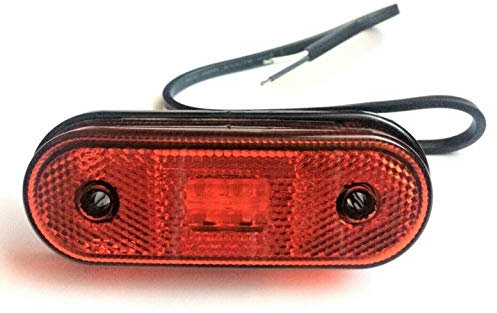 Fristom Rote LED Begrenzungsleuchte Umrissleuchte Positionsleuchte 12V 24V für LKW Anhänger