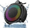 Ortizan Bluetooth Shower Speaker, IPX7 Waterproof Mini Speaker with LED Lights, Portable Outdoor Wireless Speaker with 8W & 24H Playtime, Perfect for Shower, Bike, Hike, Support TF Card, FM Radio