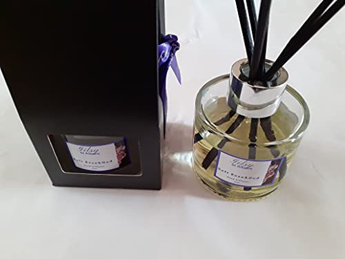 GilsyStAlbans, Soft Rose and Oud, Best Environmentally-Friendly Reed Diffusers Handmade and long-lasting (100ML)