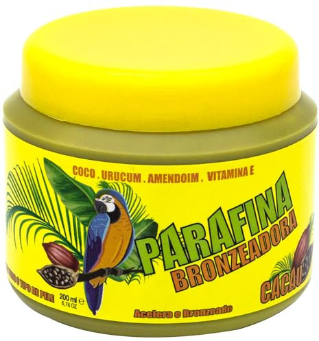 Real Natura - Parafine Bronzante - Accélérateur de Bronzage Rapide - Enrichie en Cacao Antioxydant - Hydratation Intense - Format Pratique 200ML