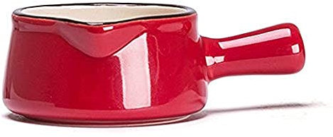 Sauce boat Porcelain Gravy Sauce Boat Gravy Sauce Boat Saucer Stand Traditional Porcelain Gravy Sauce Boat with Saucer Dipping sauce bowl -Red