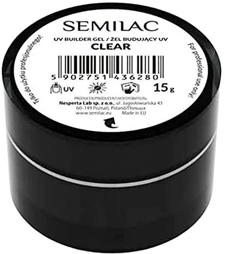 Semilac Builder Gel Clear 15g Aufbaugel