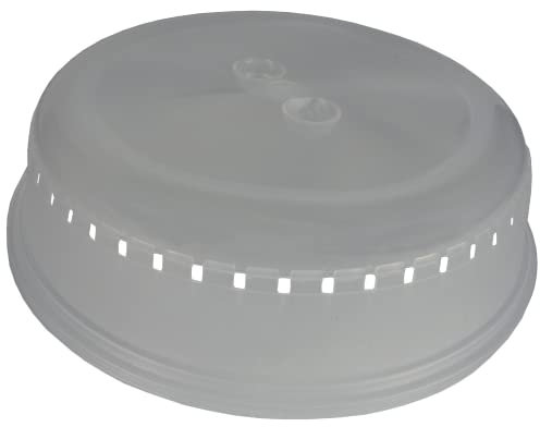 Sanfor - Coperchio microonde | 1 coperchio per microonde| Ricambio coperchio in plastica per microonde 26 cm| Coperchio universale per microonde