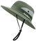 SEYUFN Damen Sonnenhut Outdoor Sommer Wanderhut Damen UV-Schutz Bucket Cap Faltbar Mesh Pferdeschwanz Breite Krempe Zum Safari Angeln (A-Pures Militärgrün)