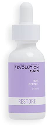 Revolution Skincare London, 0.2% Retinol Gesichtsserum, Leicht, Reduziert feine Linien & Falten, Nicht fettend, 30ml