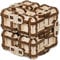 EWA Eco-Wood-Art - 3D-Holzpuzzle für Jugendliche und Erwachsene - METAMORPHER WÜRFEL - DIY-Bausatz, Selbstmontage, kein Kleber erforderlich - 128 Stück, Natürlich