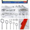 Glarks 116 viti a occhiello in 5 misure con dado esagonale, kit assortito in acciaio inox, saldati e chiusi, resistenti bulloni ad occhiello filettati con dadi per applicazioni di sospensione in
