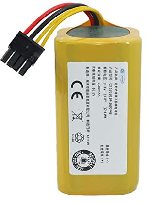 CAESEA Batterie Li-ion de rechange 14,4 V 2600 mAh pour Airrobo P10, Proscenic Cocoa Smart 780T, 790T, pour Summer P1S P2S P3, VR1717, Jazz, Kaka