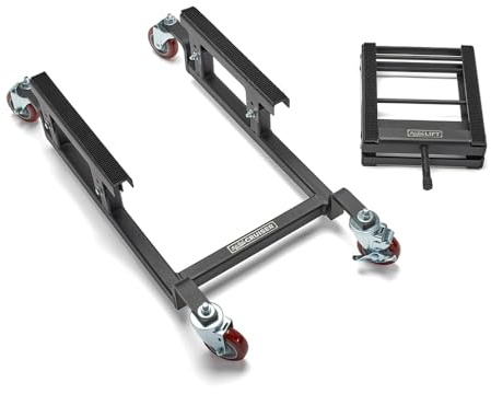 Let's Roll Cruiser Standard Package Deal Motorcycle Dolly and Lift - 1200 LB Heavy Duty Scissor Motorcycle Lift Jack & Dolly for Garage Storage, Scissor Lifts Jack and Moving Dolly - Made in The USA