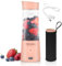 ZEEGMA VITAMINE GO Mixeur Portable pour Cocktails et Smoothies 300W, Mélangeur Personnel Portable, Mini Blender Portable 450 ml à 6 lames, 2 vitesses, batterie 5000 maH