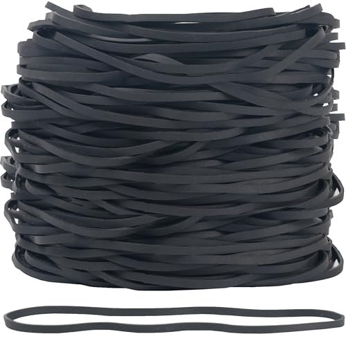 Foshine Rubber Bands Garbage Can Bands Elastic Large Size #117B 120 Pcs Trash Can Rubber Bands Elastics Bands 7 inch Assorted Color For Office Supplies Home