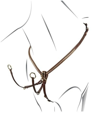 Equestro Brustgeschirr mit Clincher - Pony, Schwarz