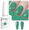 Vishine Sage Green Gel Nail Polish, 8ml Sage Green Color, High Gloss Soak Off U V Gel Nail Polish for French Nail Manicure Salon DIY L237