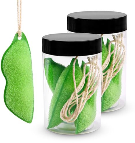 6 PCS Magic Beans Bottle Cleaner, Reuseable Bottle Cleaning Beans Bean Bottle Cleaning Sponge Heat Resistance Bottle Sponge for Internal Cleaning of Small Mouth, Canned (Green)