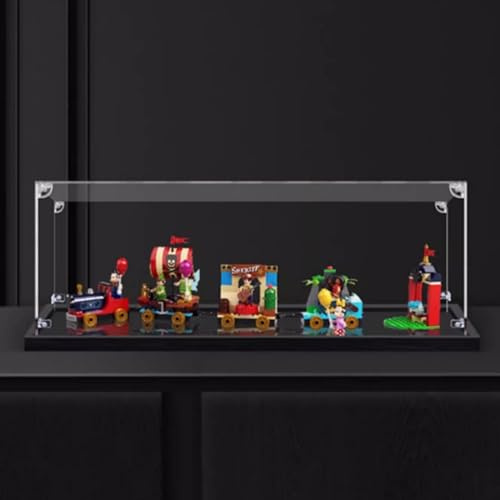 Acrylic Display Clear Collector's Box, Compatible with Lego 43212 Jubilee Train Building Block Model Dust Storage Box Display Box (Box Only) 21.6 x 3.9 x 5.9 inches (3mm)