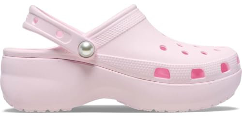 Crocs Zoccoli da donna con plateau, Latte Rosa, 39-40 EU