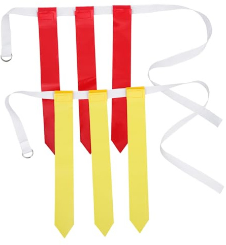 INOOMP 2stücke Rugby Gürtel Mit Flaggen Verstellbarer Football Waist Belt Für Training Und Spiele Langlebig Und Farbenfroh Für Erwachsene