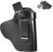 Leder Pistolenholster,Taktisches Pistolen Halter,Waffenholster Verdeckt,Airsoft Holster,Revolver Holster,Gun Holster Gürtelholster Pistole Case für Glock17 19 43X Sig P365(Schwarz)