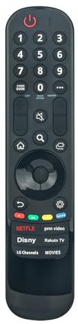 AKB76043112 IR Replacement Remote fit for LG 4K UHD Smart TV MR23GA 43QNED75URA 50UR9000PUA 50QNED80URA 55UR9000PUA 55QNED80URA 65UR9000PUA 75UR9000PUA 50QNED75URA 55QNED75URA OLED77B3PUA