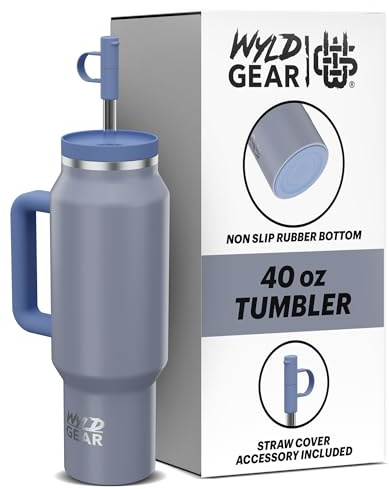 Wyld Gear - Wyld Syde Travel Tumbler 40 oz (1200 ml), Horizon | Heiß & Kalt | Isolierflasche mit bruchfestem Strohhalm | geeignet für Getränkehalter | auslaufsichere Thermosflasche | BPA-frei