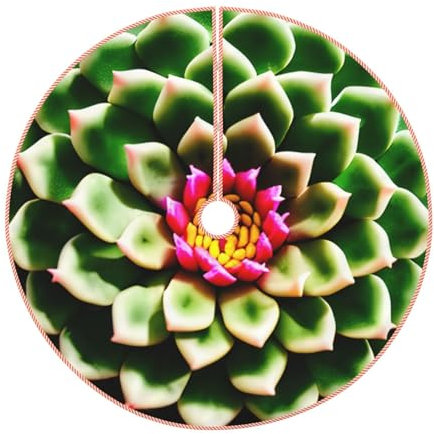 Blühender Kaktus Blume Weihnachtsbaum Rock, 48 Zoll geeignet für Weihnachtsfeier Weihnachtsbaum Dekoration