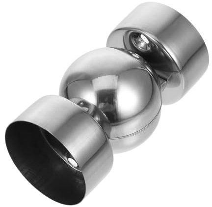 KITANDOVE Handrail Joints for Stairs Stainless Steel End Caps Black Easy Assembly