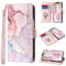 Fingic for iPhone 16e Case,iPhone 16e Wallet Case[with 3 Card Holder]Marble Rose Gold PU Leather Detachable Wrist Strap Slim Shockproof Protective Flip Case for Women Girls for iPhone 16E,6.1inch,2025