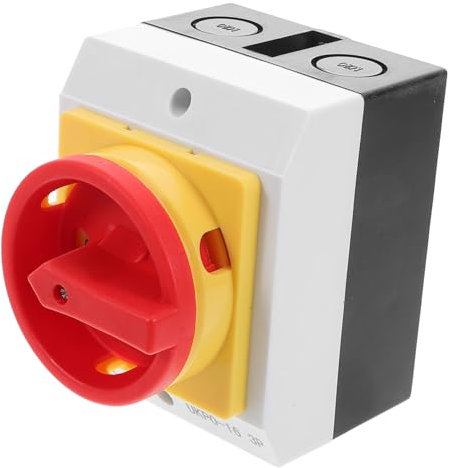 Gatuida Interruptor De Aislamiento De Carga Exterior a Prueba De Agua 16a Con Caja Sellada Para Control Eléctrico y Protección De