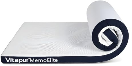 Vitapur MemoElite Hybrid Matratzenauflage 180x200 | Memory Foam | Kühlend & Atmungsaktiv | Matratzenschoner