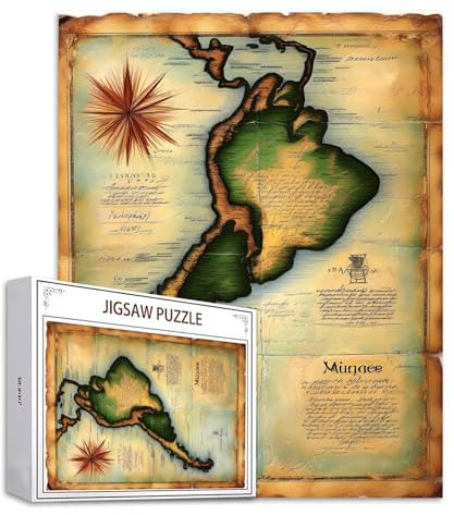 Weltkarte Puzzle 5000 Teile Retro Puzzle Erwachsene, Holzpuzzle Erwachsene, DIY Groß Puzzelmatten, Premium Quality Klassische Wooden Jigsaw, Holzpuzzle ab 14 Jahren für Jungen, Geschenke Mädche S-906