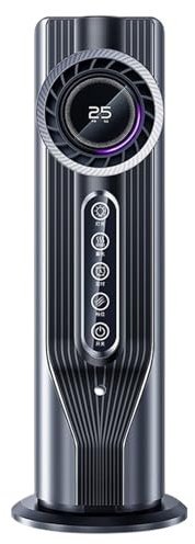 Ventilateur de climatiseur portable pour pièce – Chauffage par évaporation | Mini ventilateur de bureau silencieux pour chambre, bureau, camping, tente, dortoir