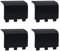 4 Pcs Battery Cover Replacement for Xbox Series X/S, Battery Back Shell Covers Compatible with Xbox Series X/SController [NOT for Xbox One/One S/One X Controller](Black)