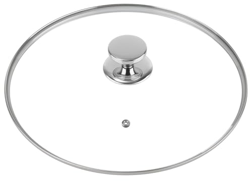 Tyqzor 8 Inch Pan Lid for Frying Pan, Skillet, 4mm Clear Tempered Glass, Compatible with Dishwasher and Ovens