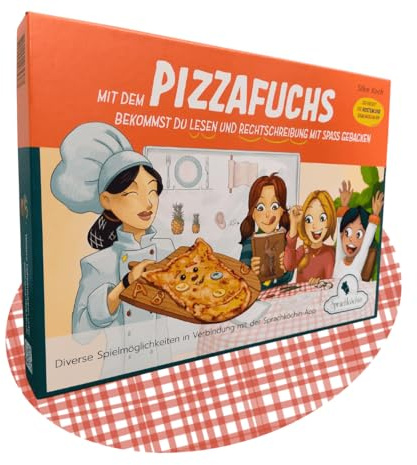 Pizzafuchs - Lernspiel Deutsch 1.–4. Klasse – Rechtschreibung & Schreiben & Lesen üben Grundschule | Brettspiel für Sprachförderung | Sprachköchin