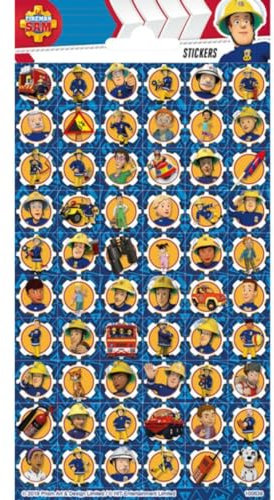 FUNNY PRODUCTS Aufkleber Sam Feuerwehrmann 100639, Mehrfarbig