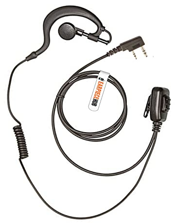 G forma 2 pin morbido orecchio gancio auricolare auricolare per Mitex Radio PTT microfono