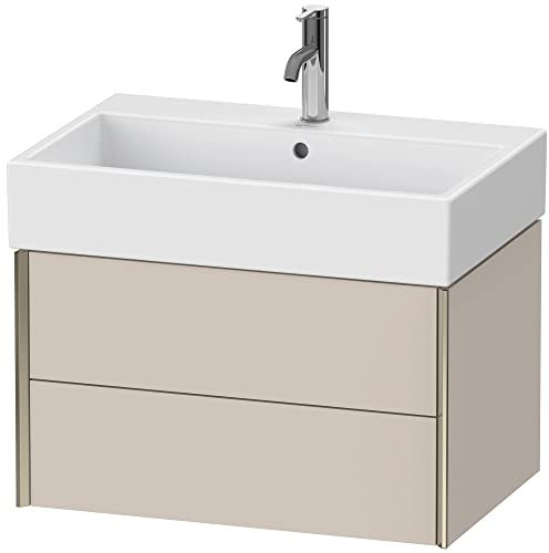 Duravit XViu 4335 Waschtischunterbau wandhängend, 2 Schubkästen, für Waschtisch Vero Air 235070, 684x454 mm, Farbe (Front/Korpus): Champagner matt/Taupe - XV43350B191