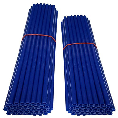 Couvre Rayon Roue pour Avant et Arrière, Bleu, Lot de 80