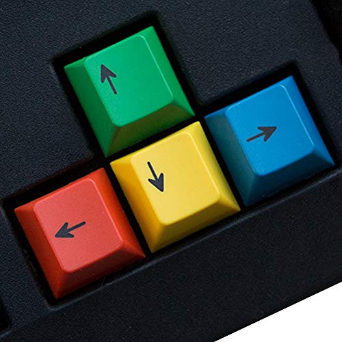 Kelendle Cherry-Profil-Tastenkappen für mechanische Tastatur, MX-Schalter (RGBY-Pfeile), bunt, 4 Stück