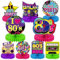 Tevxj 9 Pieces 80's Retro Party Supplies 1980 Honeycomb Centerpieces for Tables Decorations 80s Hippie Theme Party Table Toppers for 1980s Birthday Baby Shower