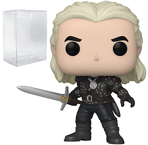 Funko Pop! TV: Witcher- Geralt Bundled with EcoTEK Pop Protector